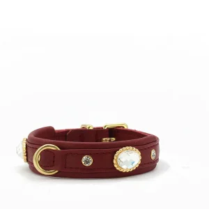 Mini Diamond Burgundy halsband