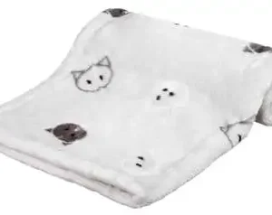 Trixie Deken Mimi Softpluche Lichtgrijs