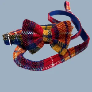 Tweed tartan yellow red set