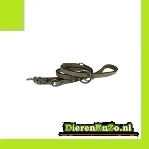 Sazzz Hondenriem Fearless Vintage Verstelbaar Leer Beige