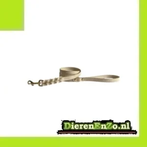 Sazzz Hondenriem Passion Braided Classic Leer Creme