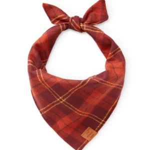 Cider plaid flannel bandana