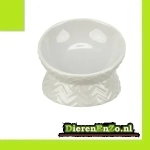 Trixie Verhoogde Voerbak Waterbak Keramiek Licht Taupe