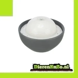 Trixie Vital Dome Drinkfontein Keramiek Grijs / Wit