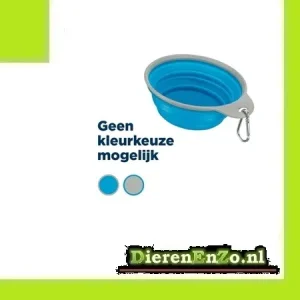 Trixie Voerbak / Drinkbak Reis Stevige Rand Siliconen Assorti